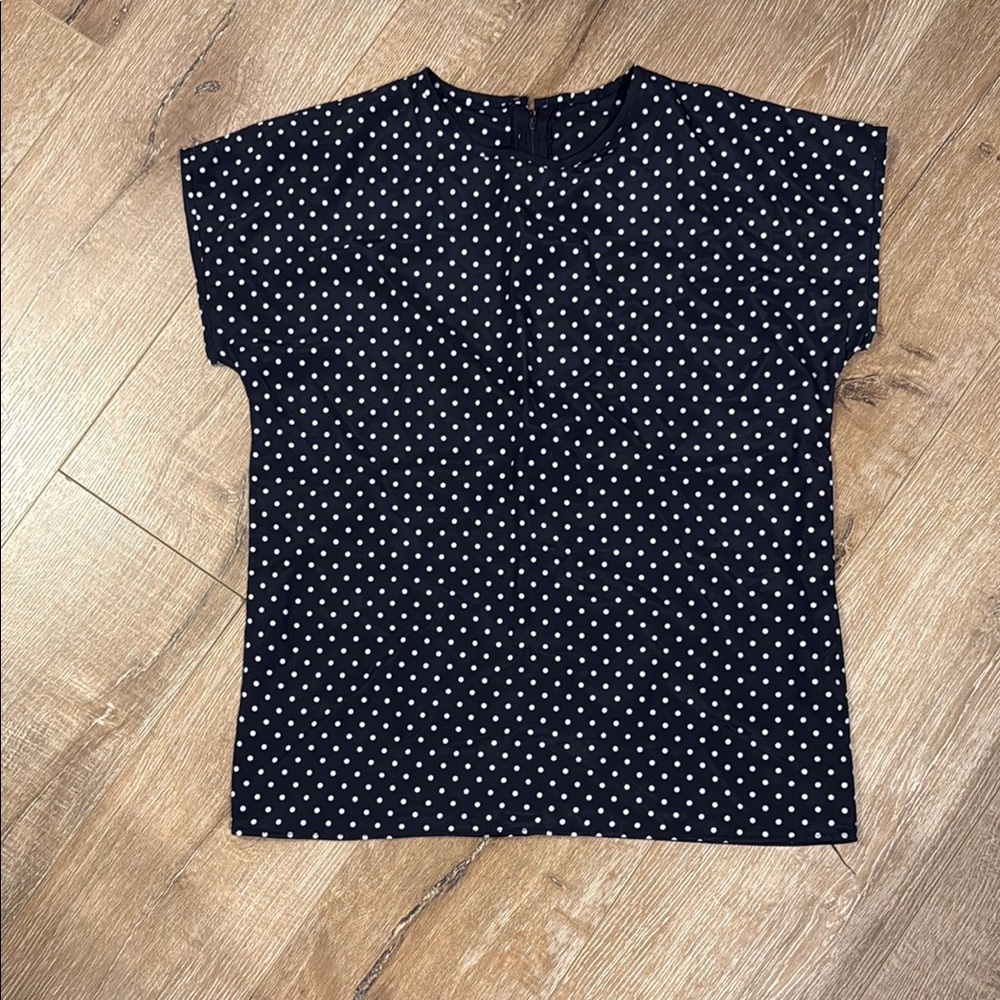 Black Polka Dot Blouse